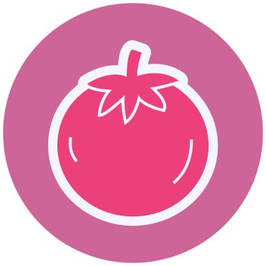 Bir domatesin vektör çizimi