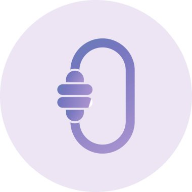 Carabinar web icon vector illustration