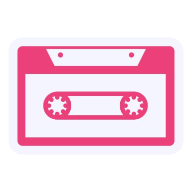 kaset teybi ikon vektör çizimi 