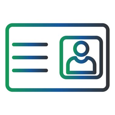 Visitor Card Vector Glyph Icon Design