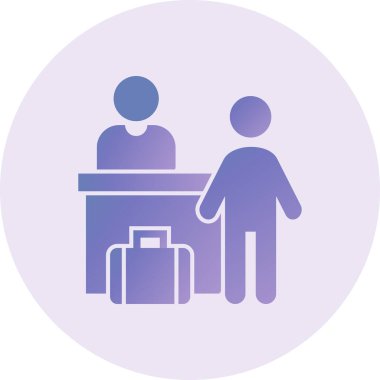 Check In 'in vektör illüstrasyonu