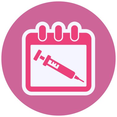 Takvim simgesi vektör illüstrasyonu 