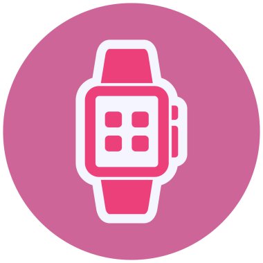 Akıllı Saat Vektör Şekil Simgesi Tasarımı