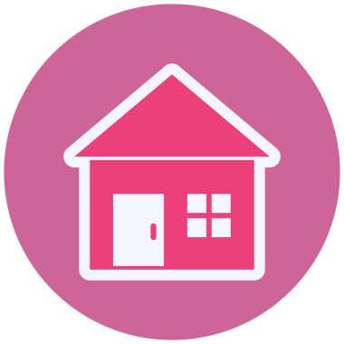 Ev simgesinin vektör illüstrasyonu