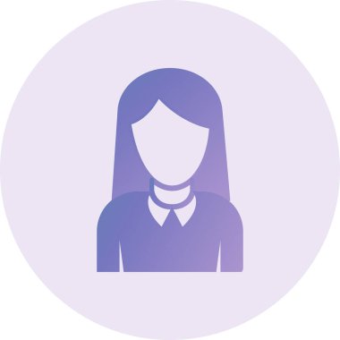 Secretary Vector Glyph Icon Design