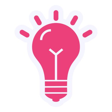 Ampul. Web simgesi basit illüstrasyon 