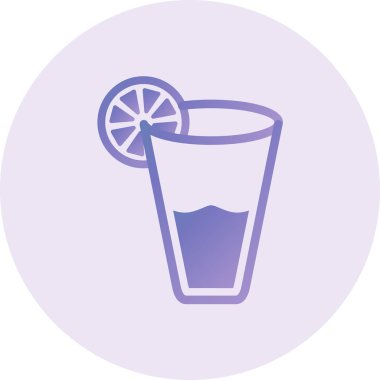 Limonata. Web simgesi basit tasarım