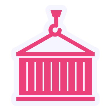 vinç simgesi vektör illüstrasyonu