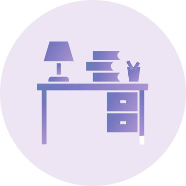 Tablo simgesinin vektör illüstrasyonu 