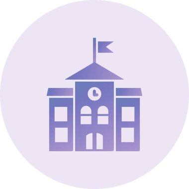 Üniversite. Web simgesi basit tasarım