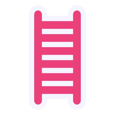 Merdiven Vektörü Kabartma Simgesi Tasarımı 