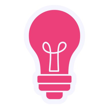 ampul simgesi vektör illüstrasyonu