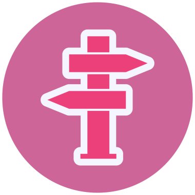 Directional Panels Vector Glyph Icon Design