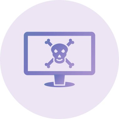 Virüs Vektörü Şekil Simgesi Tasarımı