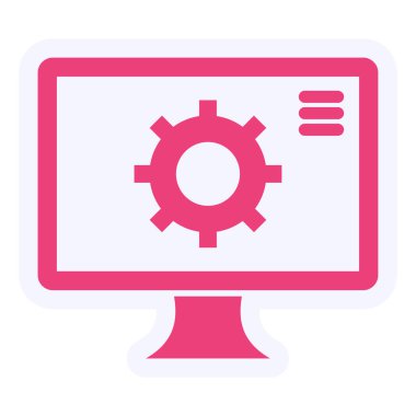 computer. web icon simple illustration. Features 