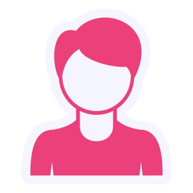 kullanıcı. Web simgesi basit illüstrasyon