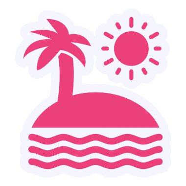 Gün batımı web simge vektör çizim 