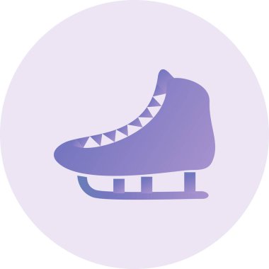 vector illustration of ice skate