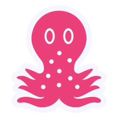 Octopus  web icon vector illustration