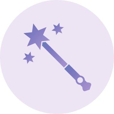 Sihirli değnek. Basit resimleme