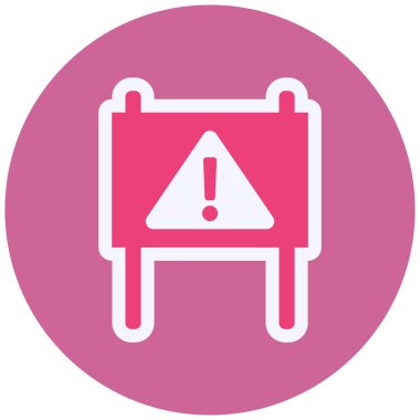 Tehlike Vektörü Kabartma Simgesi Tasarımı