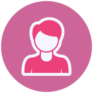 kullanıcı. Web simgesi basit illüstrasyon