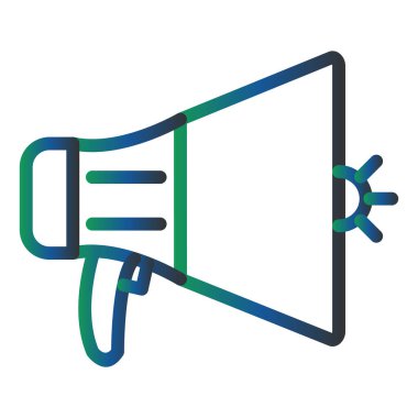 Konuşmacı. Web simgesi basit illüstrasyon