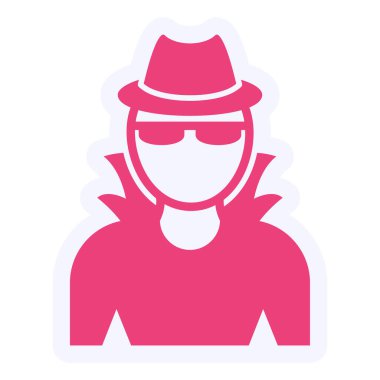 Casus Vektör Kabartma Simgesi Tasarımı