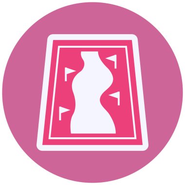 Rota Vektör Kabartma Simgesi Tasarımı