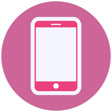 Cep telefonu simgesi, vektör illüstrasyonu