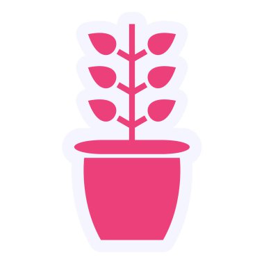 Bitki. Web simgesi basit tasarım