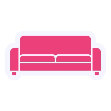 kanepe ikonu vektör illüstrasyonu 