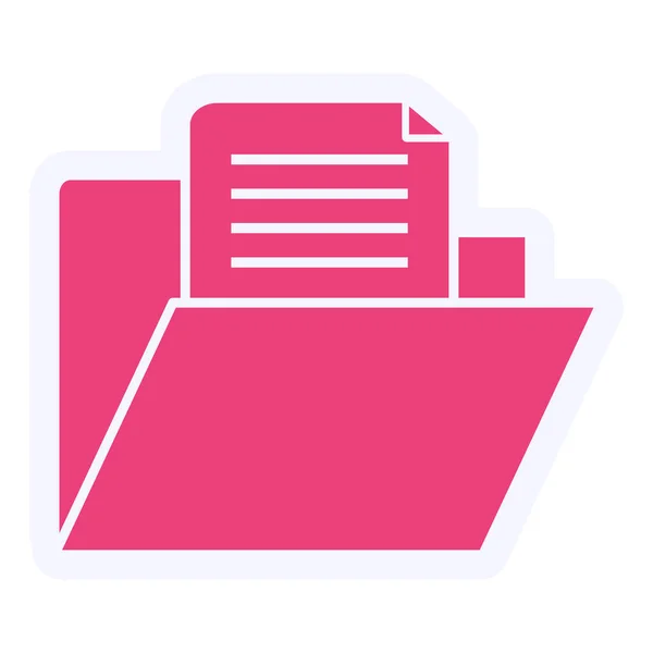 Folder Icon Vector Illustration File — Stockový vektor