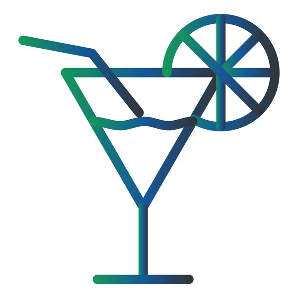 Cocktail Cocktail Web Icon Simple Illustration — Stockvector