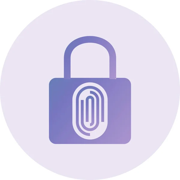 Lock Vector Glyphh Icon Design — стоковый вектор