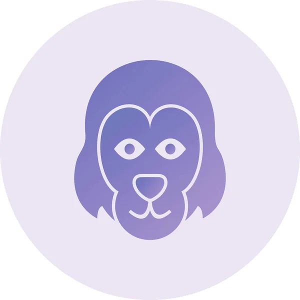 Orangutan Web Icon Vector Illustration — Wektor stockowy