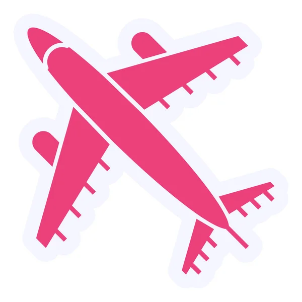 Airplane Icon Web Simple Illustration — Stok Vektör