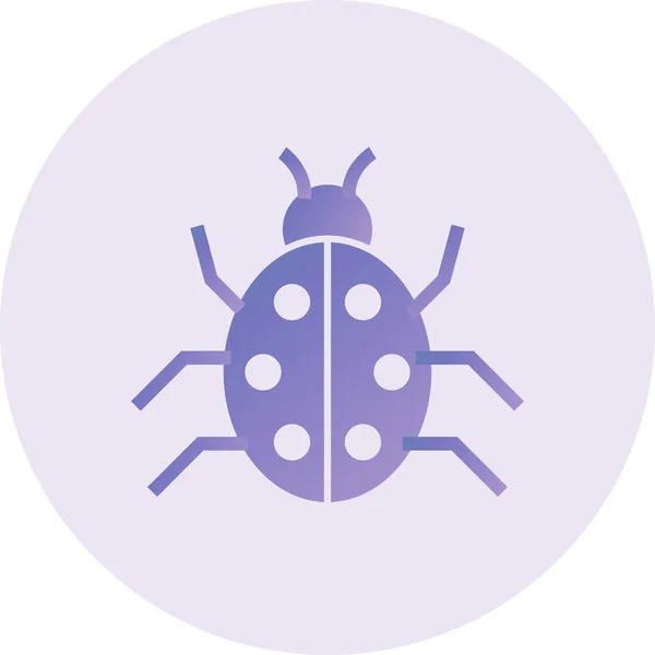 Bug Vector Glyph Icon Design — Vector de stock