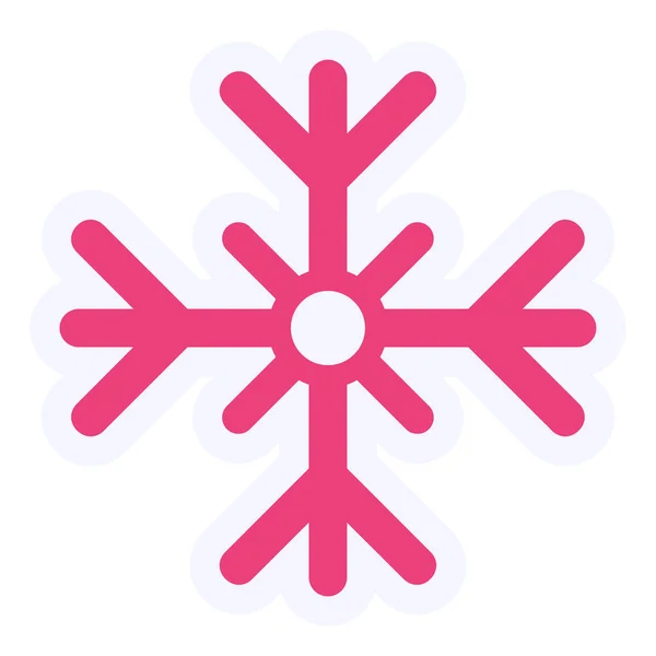 Beautiful Snowflake Web Icon Illustation — Archivo Imágenes Vectoriales