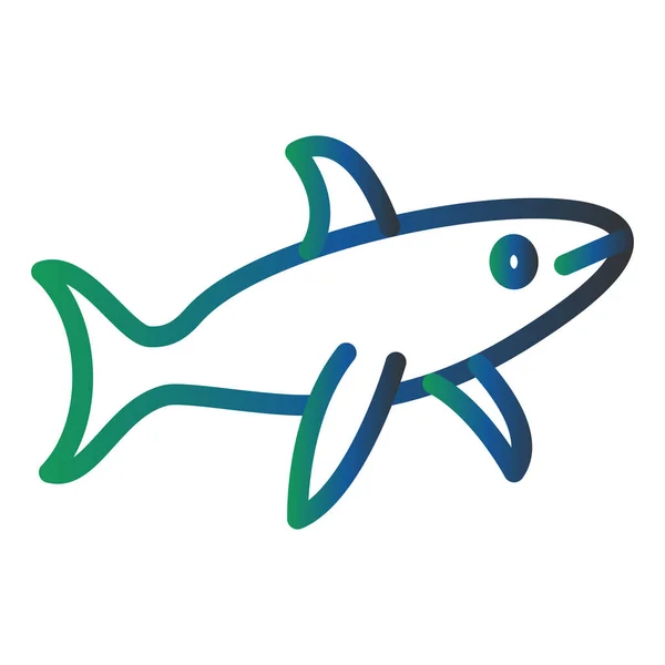Shark Web Icon Vector Illustration — Image vectorielle