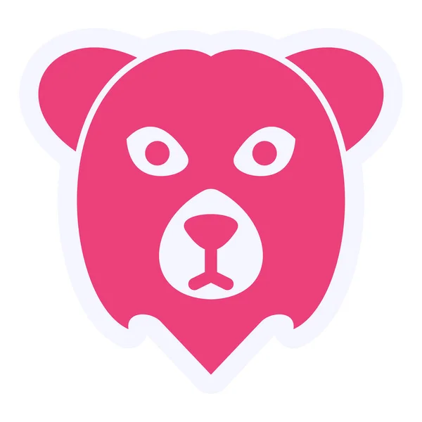 Polar Bear Web Icon Vector Illustration — Vetor de Stock