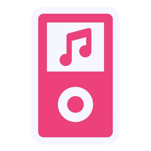 Vector Illustration Music Player Icon — Stock Vector