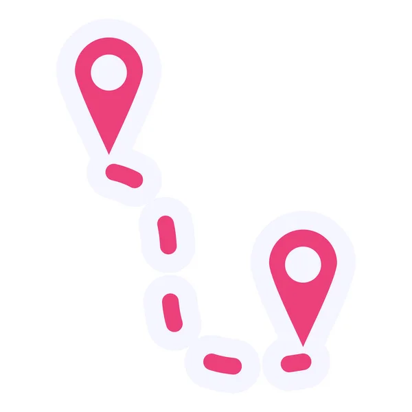 Location Pin Map Pins Route — Vector de stock