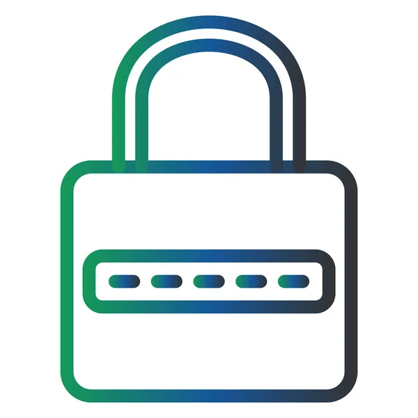 Password Vector Glyph Icon Design — Wektor stockowy
