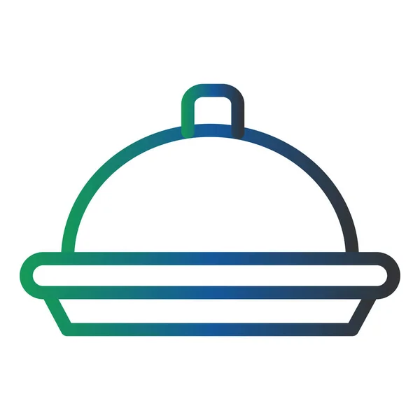 Food Tray Icon Simple Web Illustration — Stok Vektör