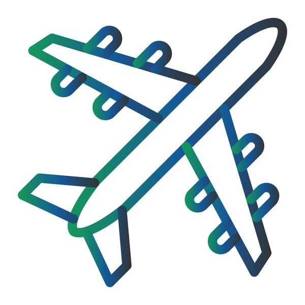 Airplane Icon Web Simple Illustration — Stock Vector