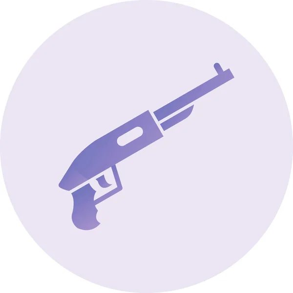 Web Illustration Gun Protection Concept - Stok Vektor