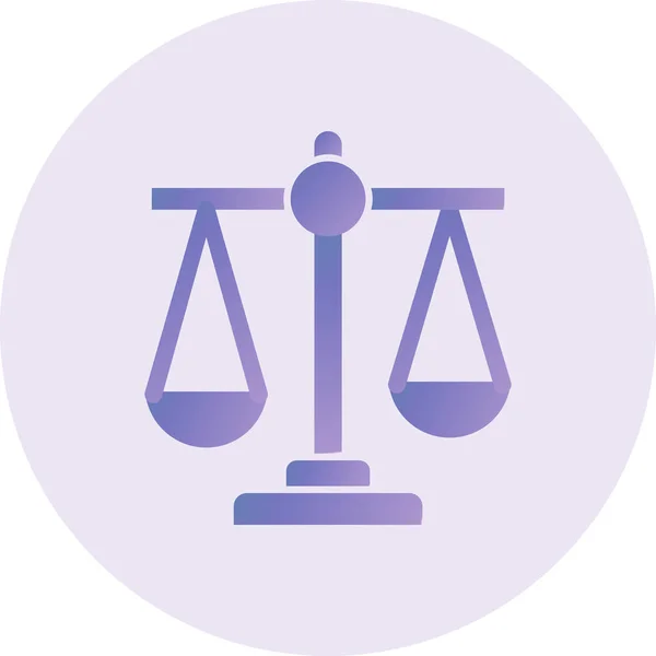 Law Justice Vector Illustration Balance — Stockvector