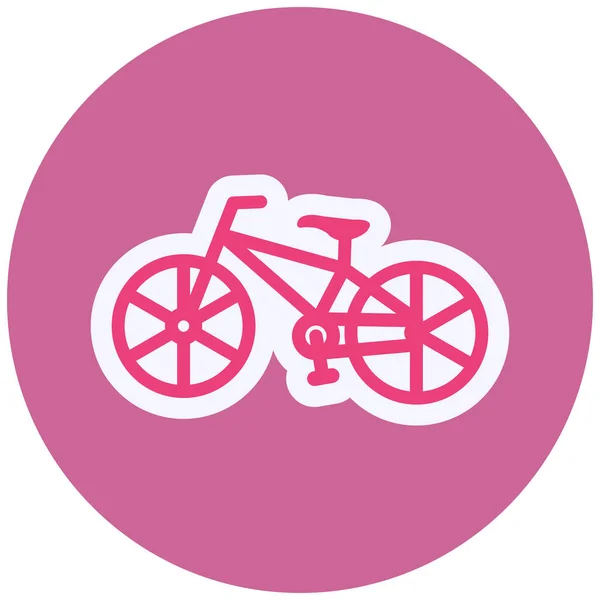 Bicycle Icon Simple Web Illustration — ストックベクタ