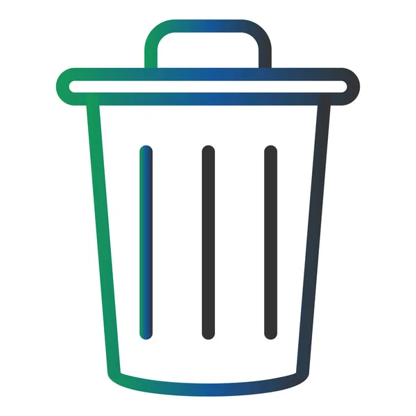 Garbage Vector Glyph Icon Design — Image vectorielle